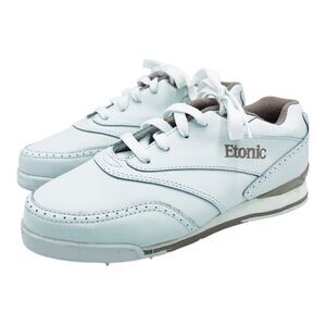 Etonic Stabilites ST Women’s White Leather Metal‎ Spiked Golf Shoes 6 New